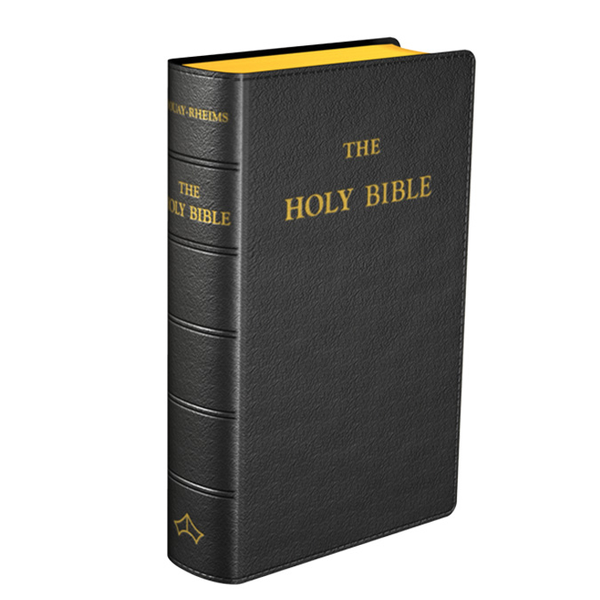 Douay-Rheims Bible (Pocket Size) Black Leather - Angelus Press