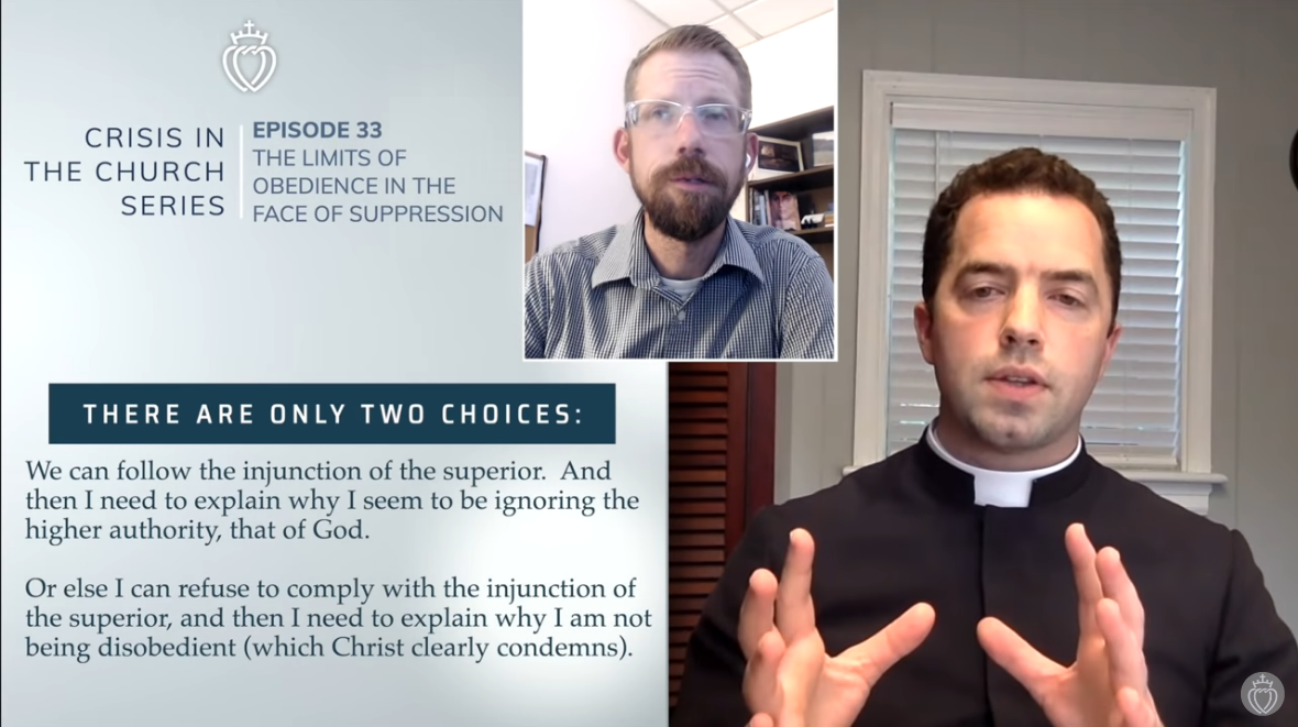 Fr. Wiseman explains explains obedience.      