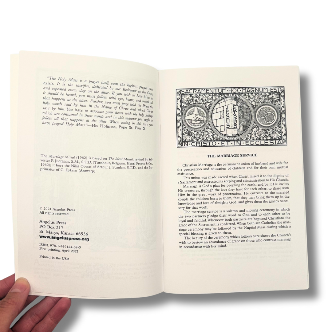 Marriage Mass Booklet