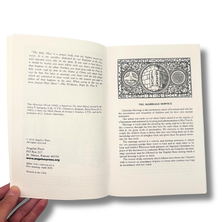 Marriage Mass Booklet