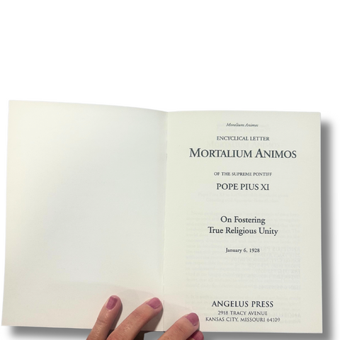 Enc: Mortalium Animos