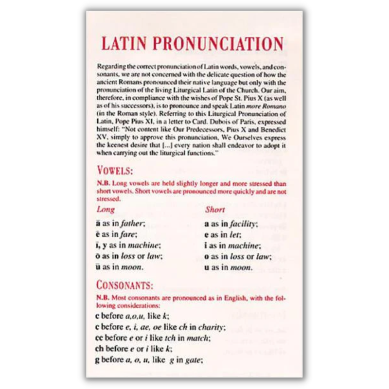Latin Pronunciation Guide