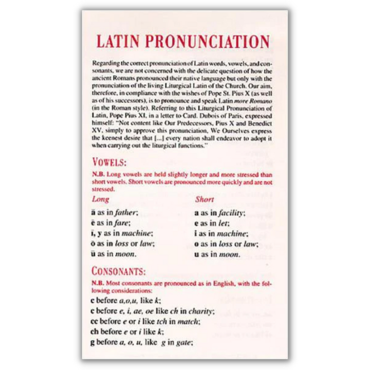 Latin Pronunciation Guide