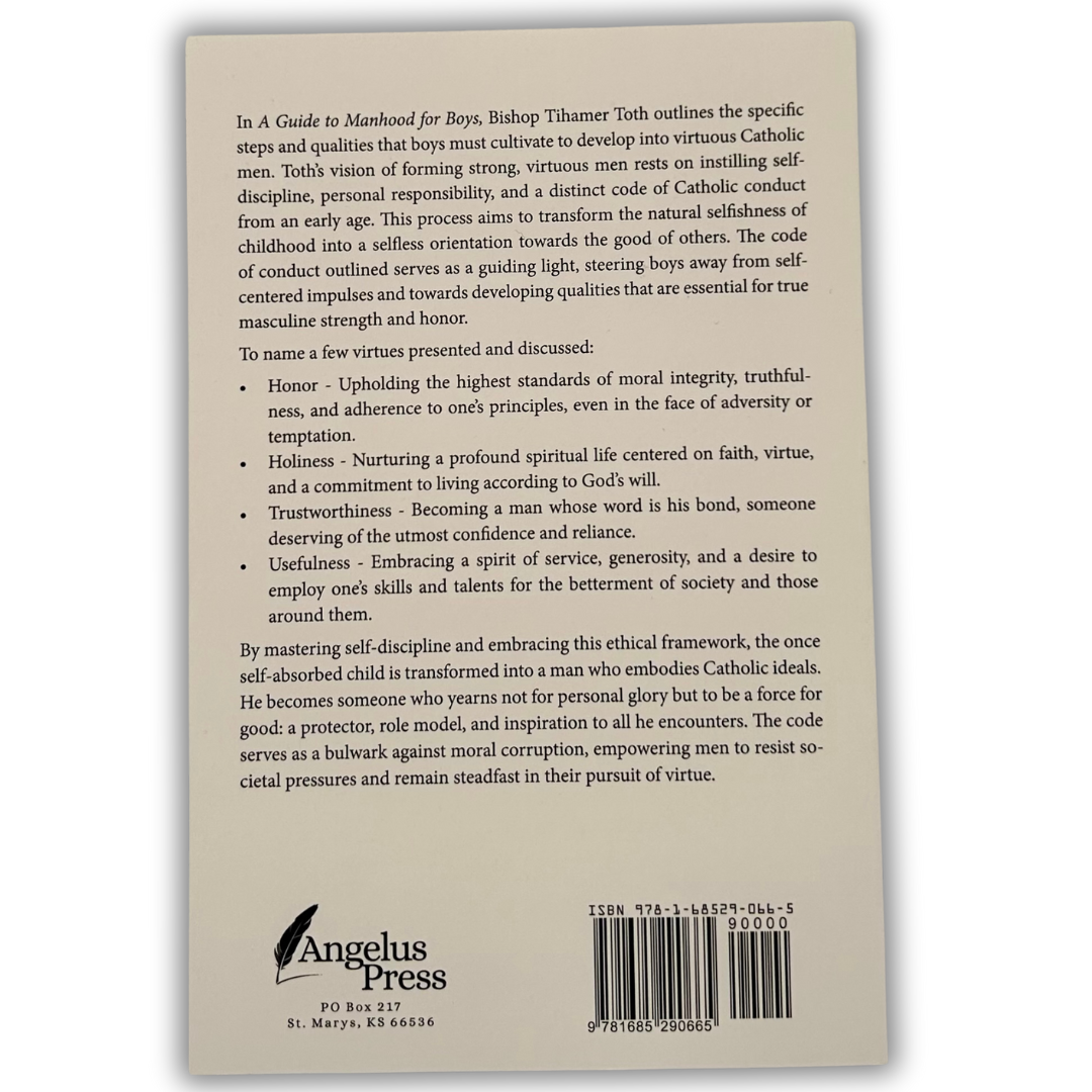 A Guide to Manhood for Boys