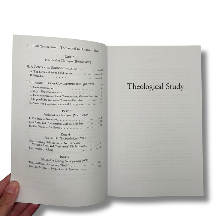 The 1988 Consecrations - A Theological and Canonical Study
