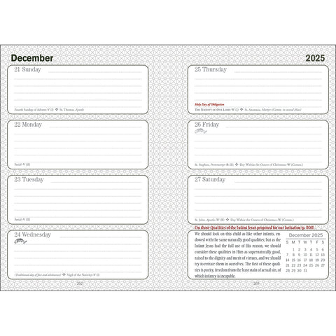 2025 Liturgical Daily Planner