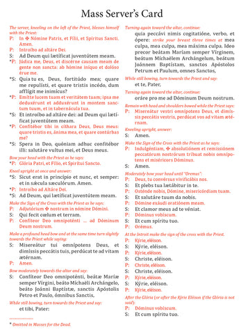 Serving At The Altar