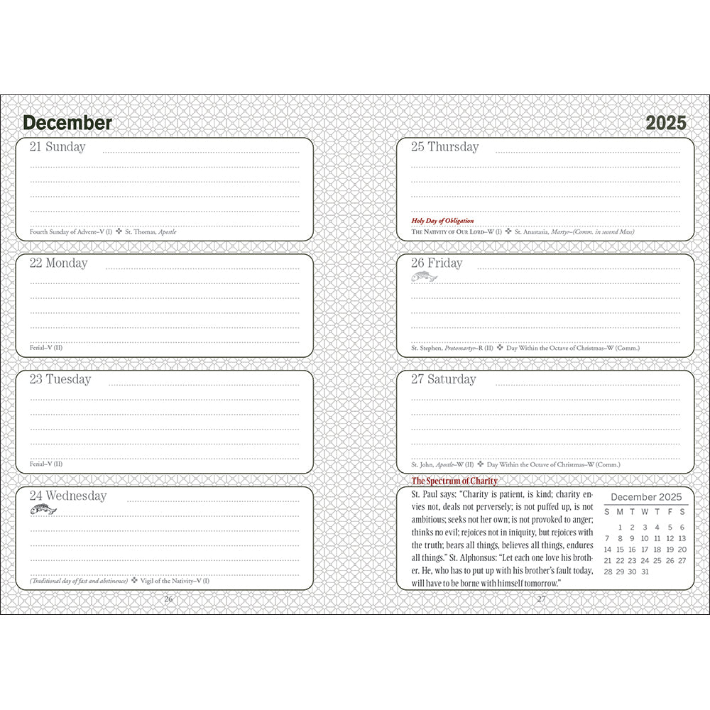 2026 Liturgical Daily Planner