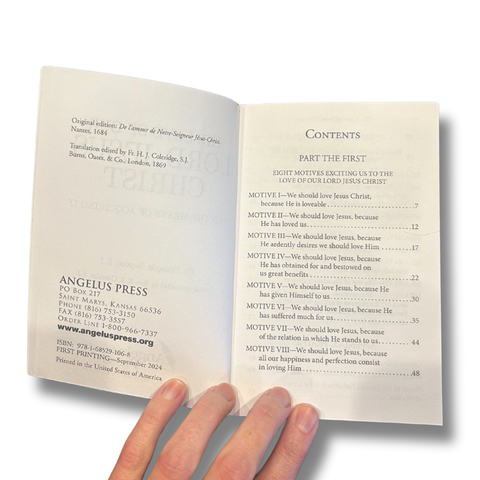 The Love of Our Lord Jesus Christ