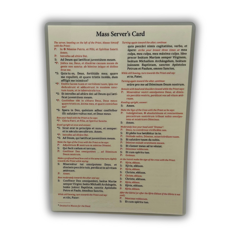 Serving At The Altar