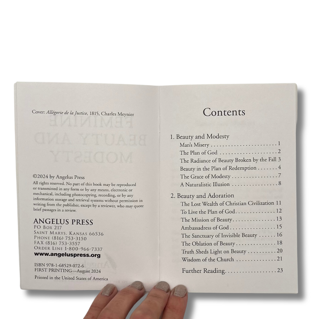 Feminine Beauty and Modesty - Angelus Press