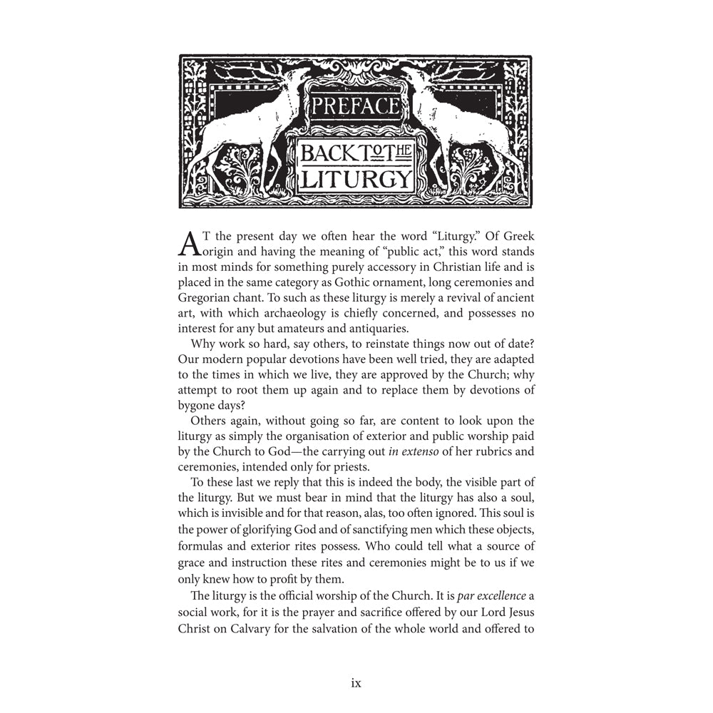 Catholic Liturgy: Its Fundamental Principles