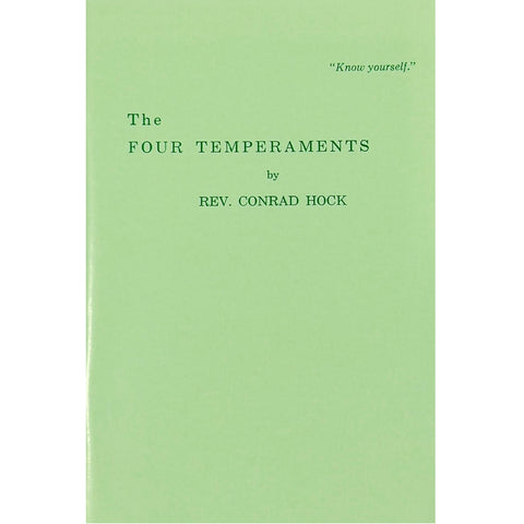 The Four Temperaments by Rev. Conrad Hock
