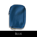Blue Leather Zipped Missal Cover