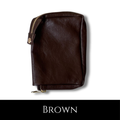 Brown Leather Zipped Missal Cover