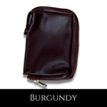Burgundy Leather Zipped Missal Cover