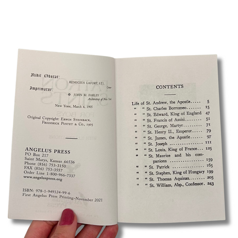 Patron Saints for Boys