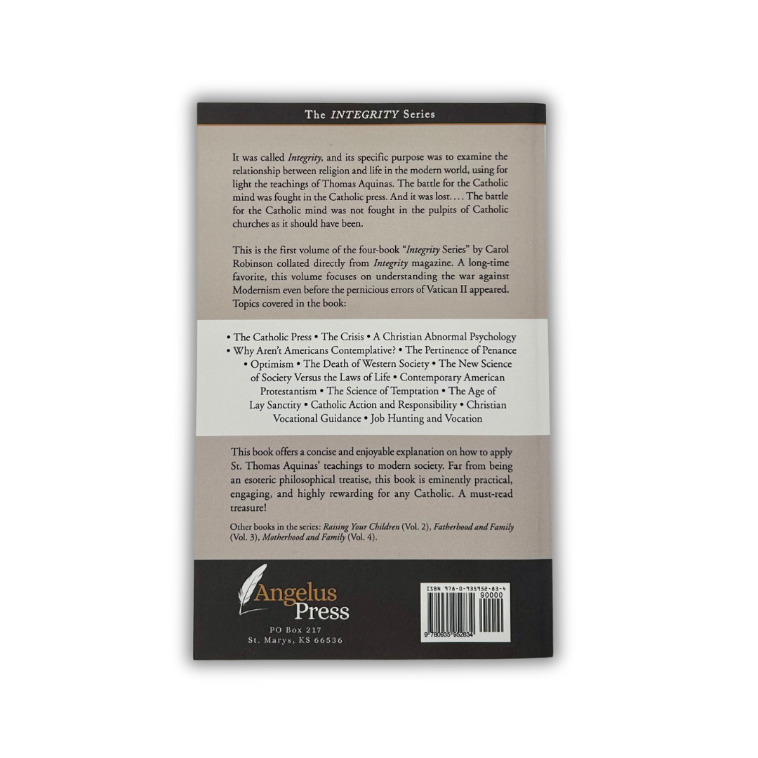 Integrity 1 - My Life With Thomas Aquinas