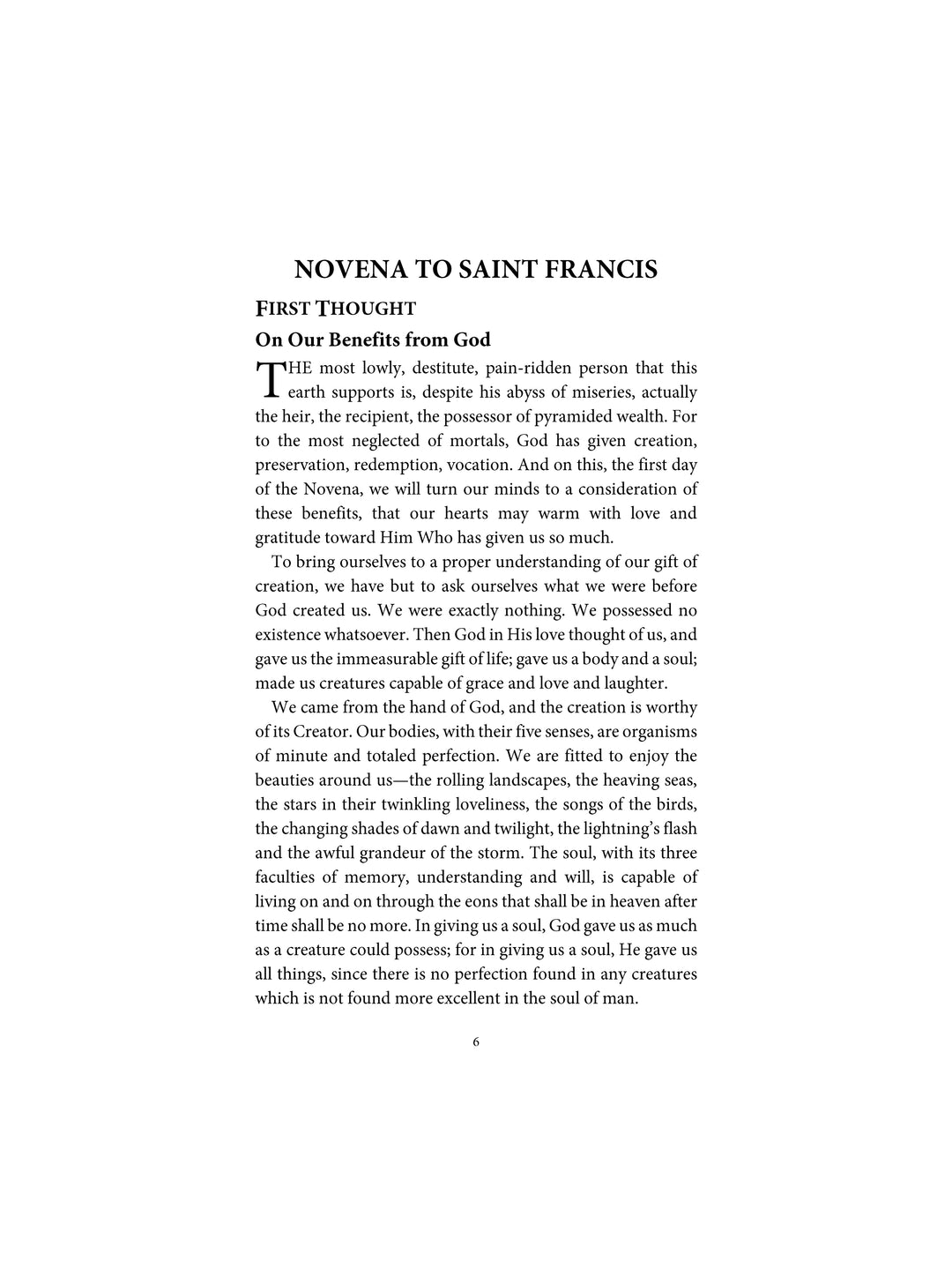 Novena to Saint Francis