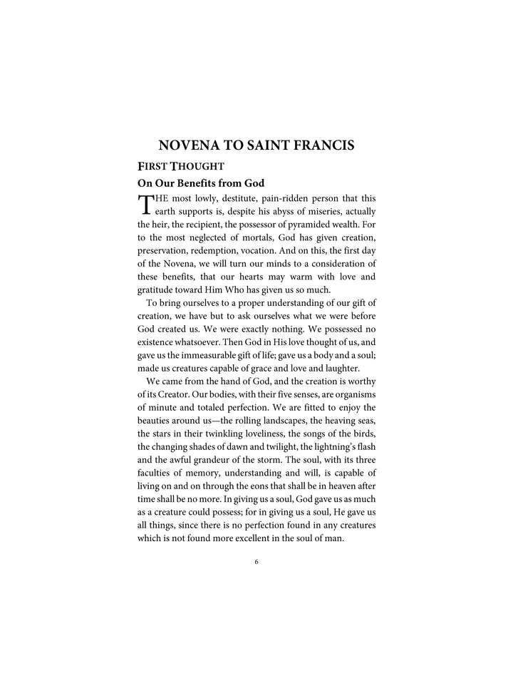 Novena to Saint Francis