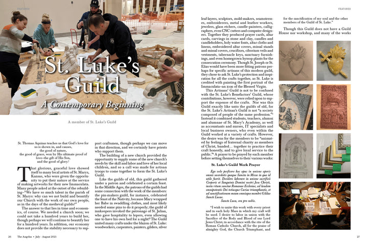 Angelus July August 2023 Catholic Artists and Art
