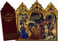 Merry Christmas Tri-fold Christmas Cards