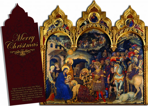 Merry Christmas Tri-fold Christmas Cards