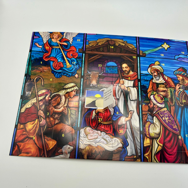 Stained Glass Nativity Advent Calendar