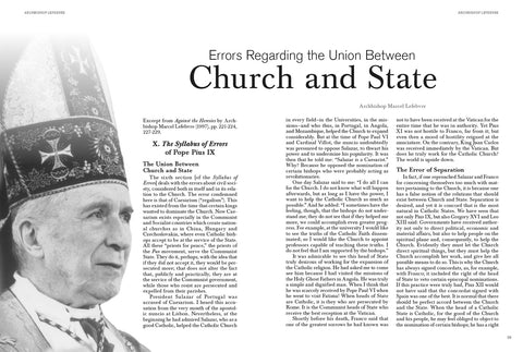 Angelus January February 2024 Separation of Church and State