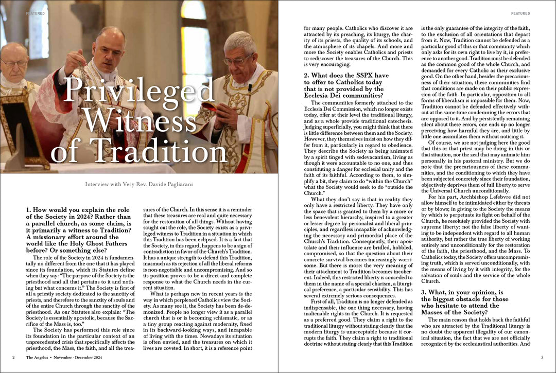 Angelus November December 2024 SSPX History