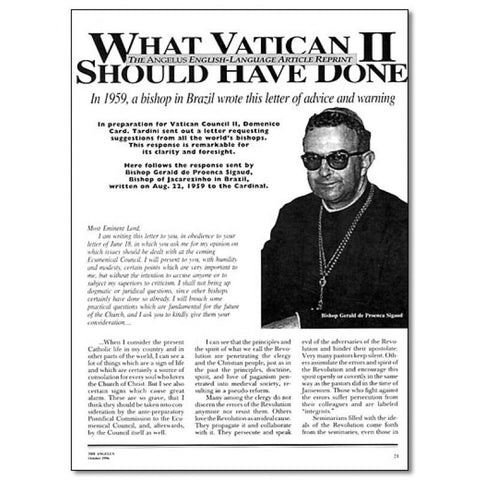 What Vatican II Should Have Done