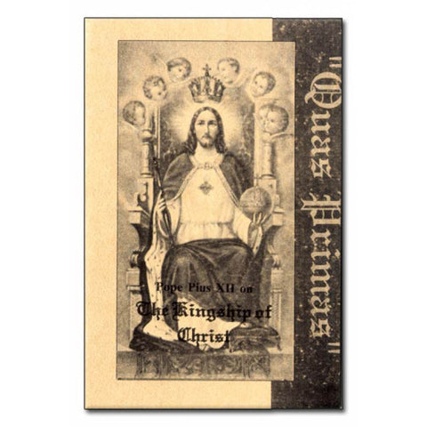 Encyclical: Quas Primas