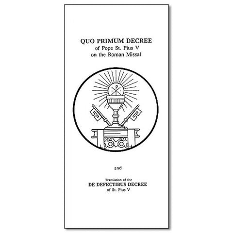 Encyclical: Quo Primum