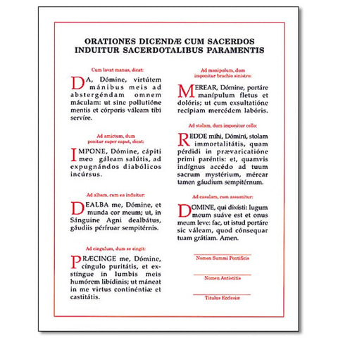 Latin-Only Vesting Card