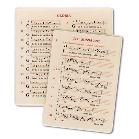 Small Intonation Card (Gloria, Credo, Ite Missa Est)