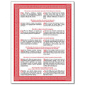 Latin-English Vesting Card