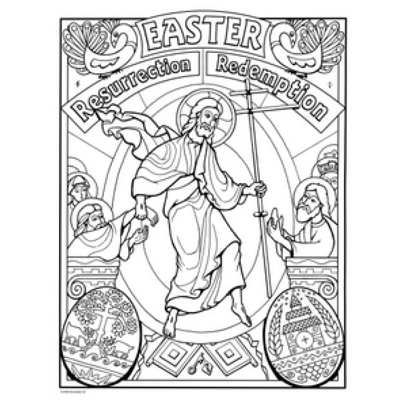 Easter Coloring Poster