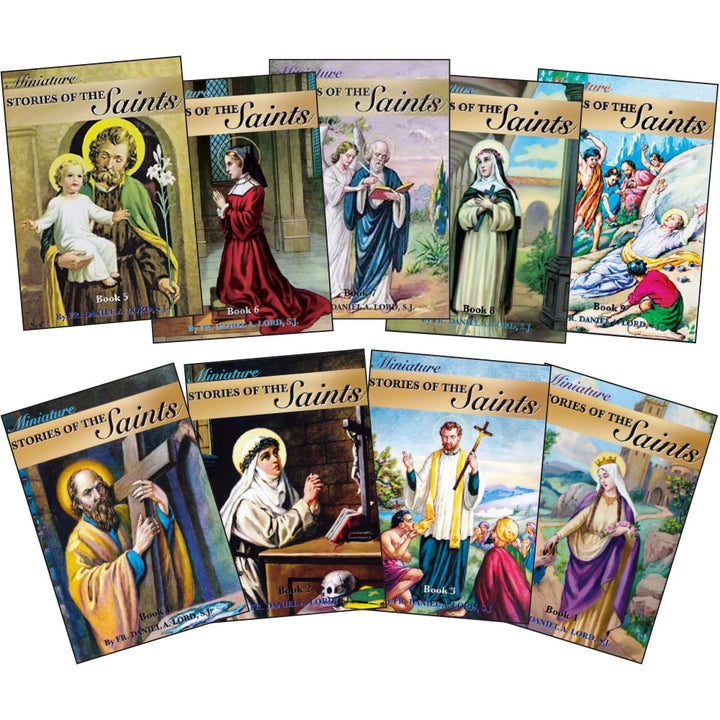 Miniature Stories of the Saints Set of 9
