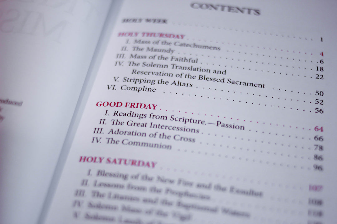 Sacred Triduum Missal