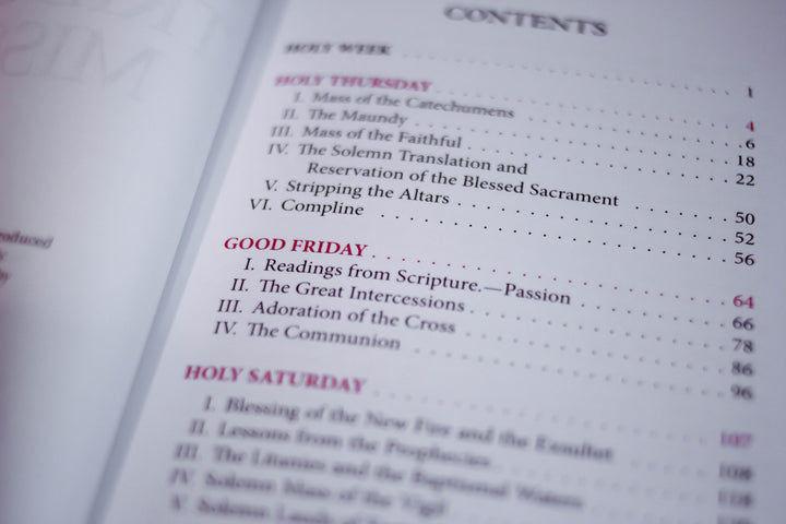 Sacred Triduum Missal