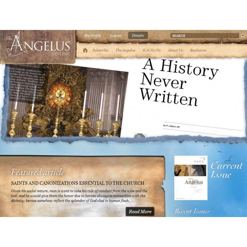 Angelus Online Subscription -- One Year